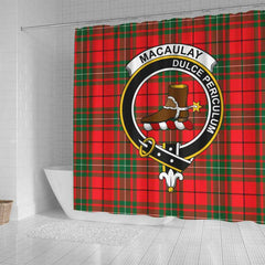 MacAulay Tartan Crest Shower Curtain