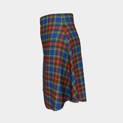 MacBeth Modern Tartan Flared Skirt