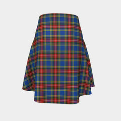 MacBeth Modern Tartan Flared Skirt