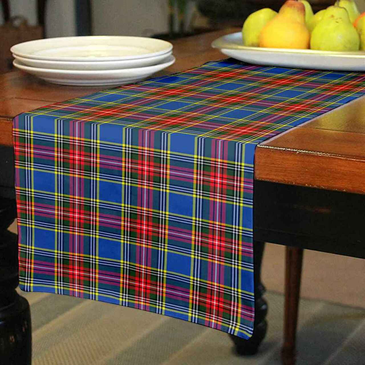 MacBeth Modern Tartan Table Runner - Cotton table runner