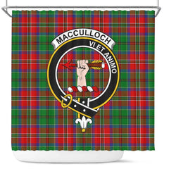 MacCulloch (McCulloch) Tartan Crest Shower Curtain