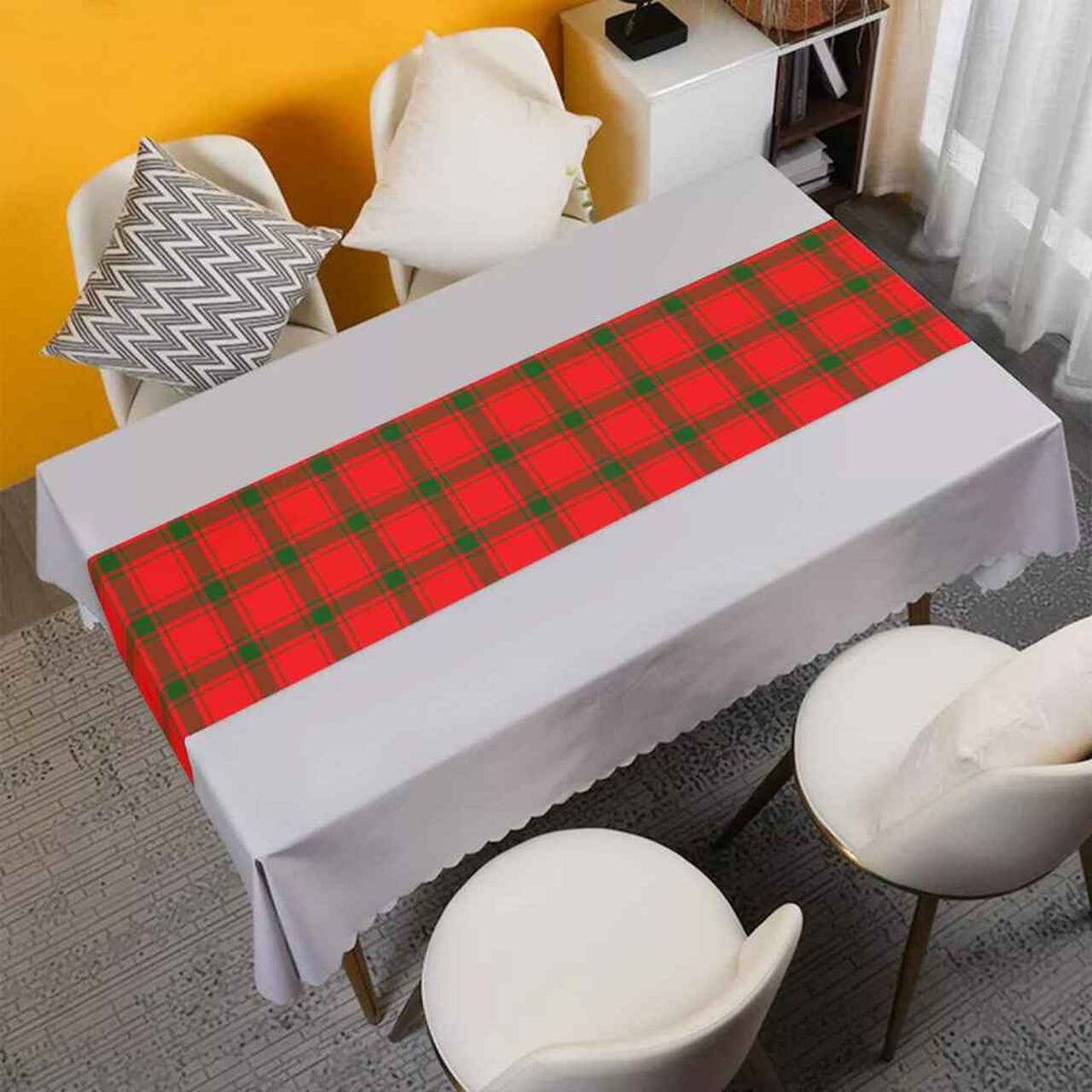 MacDonald of Sleat Tartan Table Runner - Cotton table runner