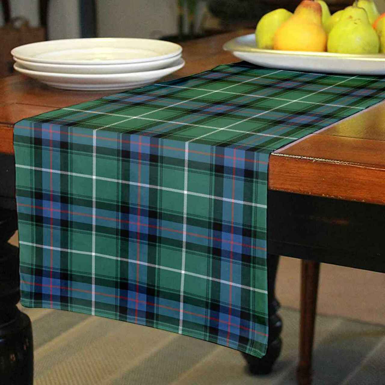 MacDonald of the Isles Hunting Ancient Tartan Table Runner - Cotton table runner