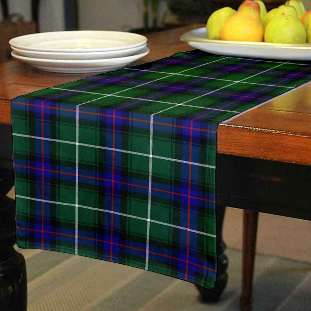 MacDonald of the Isles Hunting Modern Tartan Table Runner - Cotton table runner