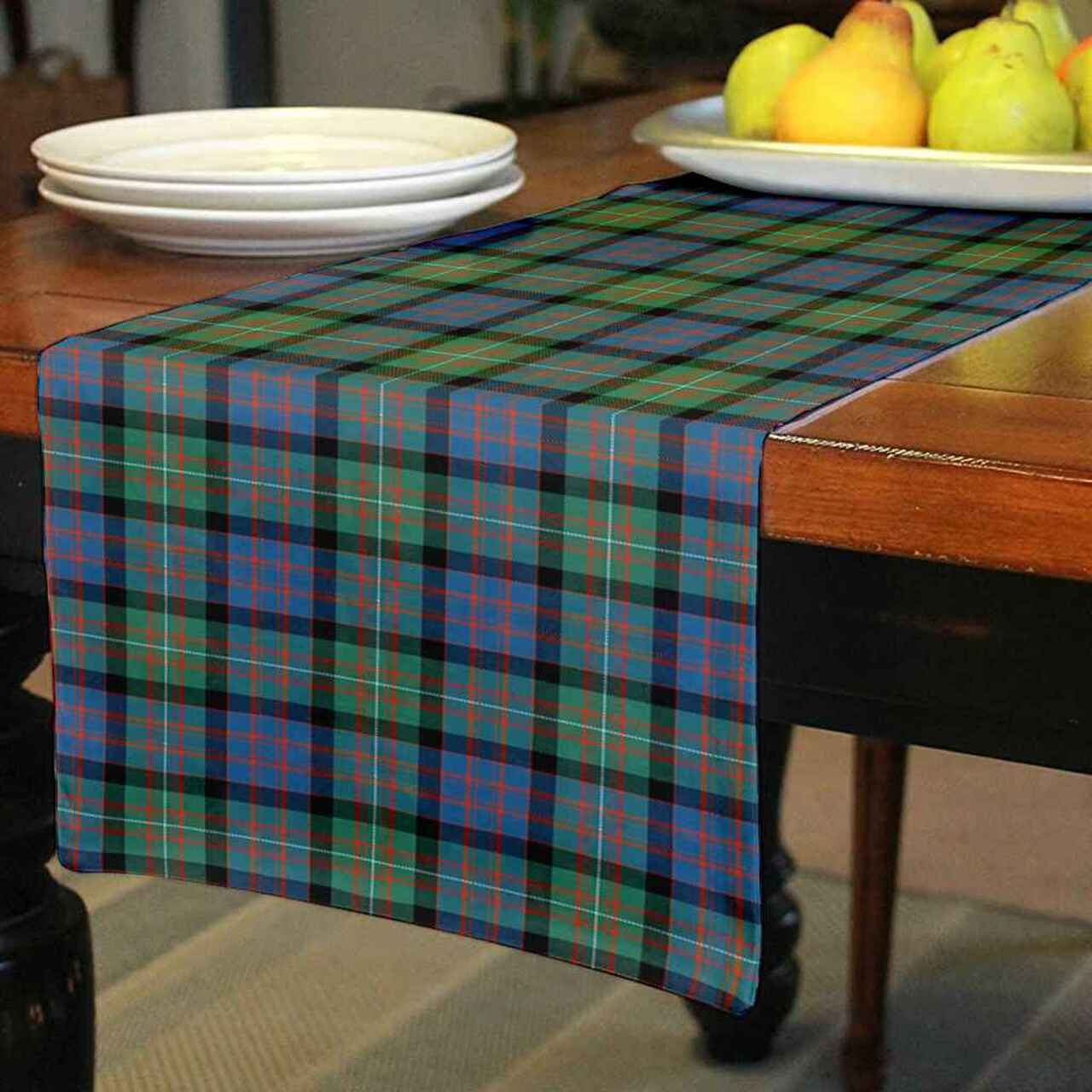 MacDonnell of Glengarry Ancient Tartan Table Runner - Cotton table runner