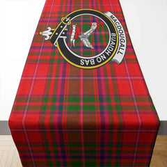 MacDougall Tartan Crest Table Runner - Cotton table runner