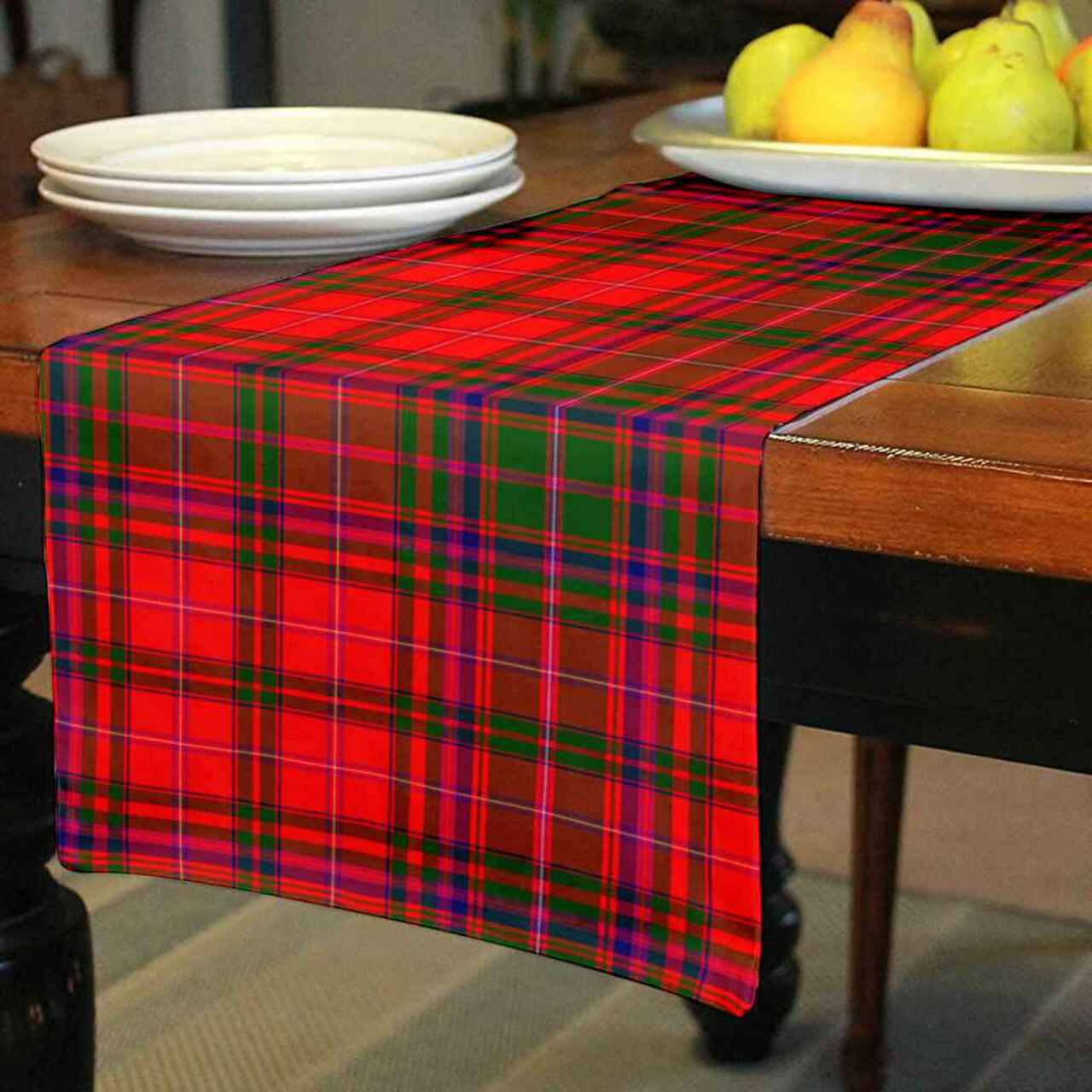 MacDougall Modern Tartan Table Runner - Cotton table runner