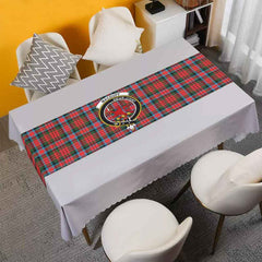 MacDuff Tartan Crest Table Runner - Cotton table runner