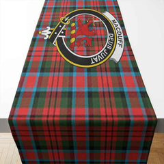 MacDuff Tartan Crest Table Runner - Cotton table runner