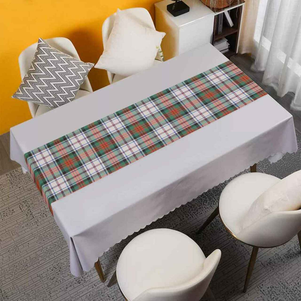 MacDuff Dress Ancient Tartan Table Runner - Cotton table runner