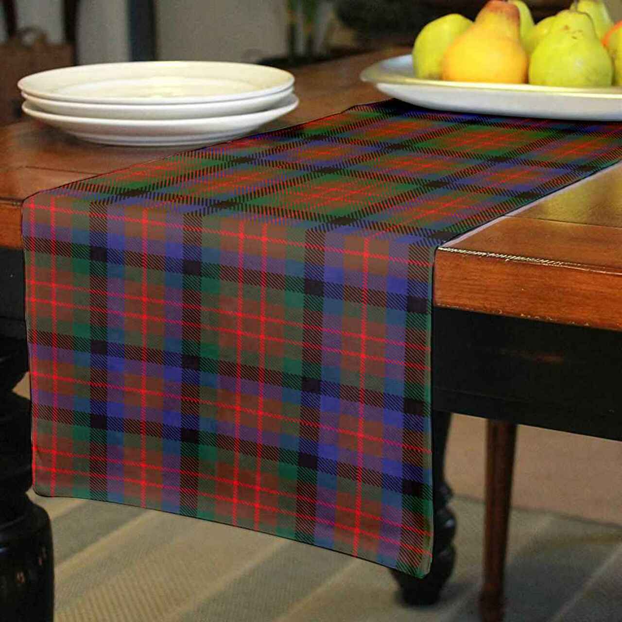 MacDuff Hunting Modern Tartan Table Runner - Cotton table runner