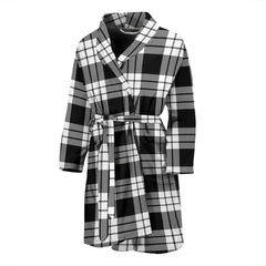 MacFarlane Black & White Tartan Bathrobe