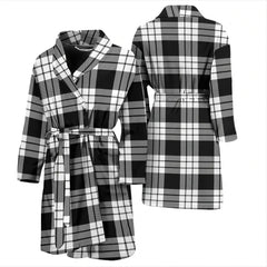 MacFarlane Black & White Tartan Bathrobe