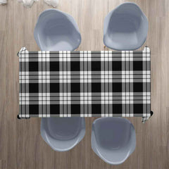 MacFarlane Black & White Tartan Tablecloth