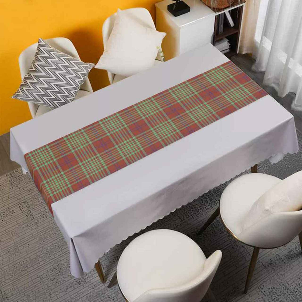 MacGillivray Hunting Ancient Tartan Table Runner - Cotton table runner