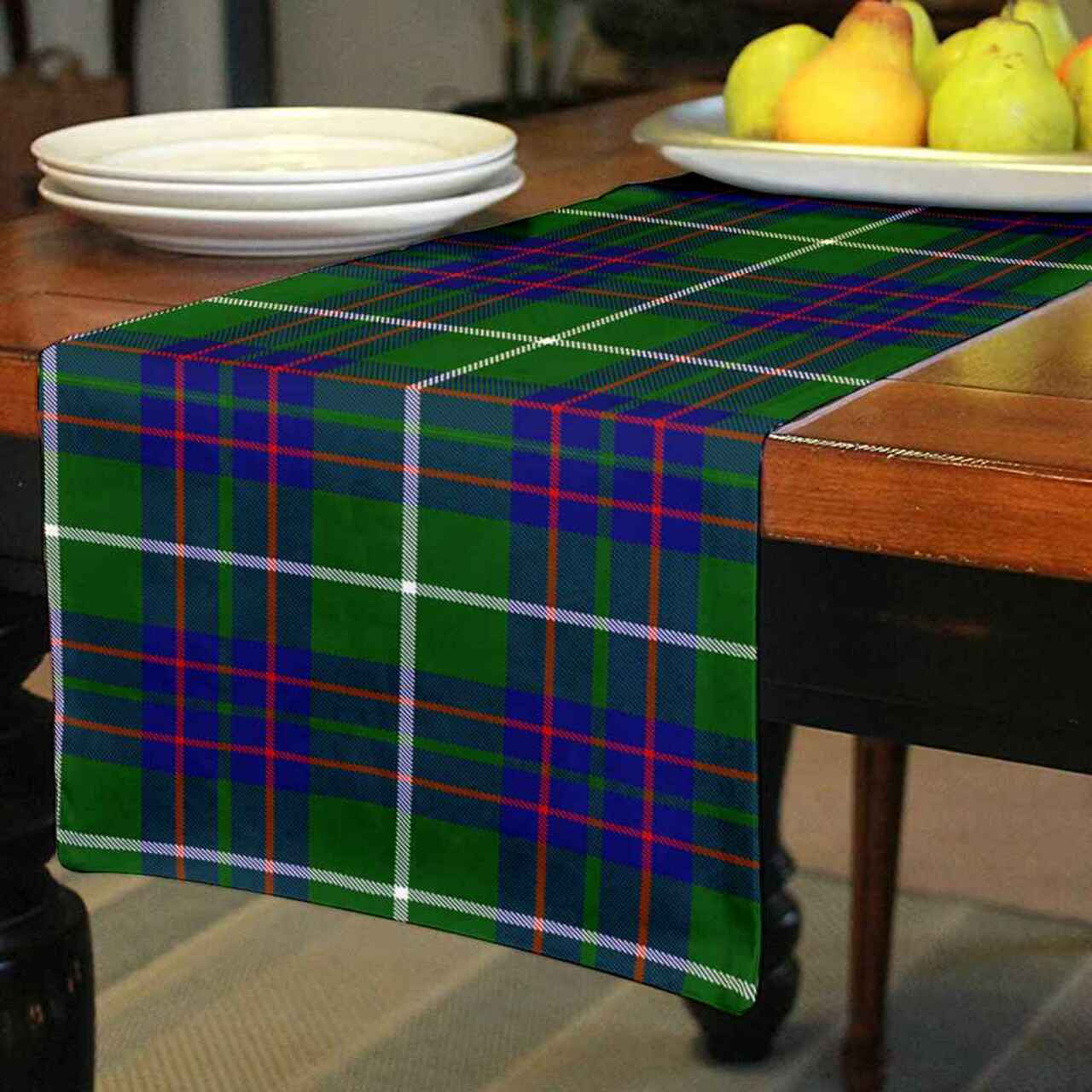 MacIntyre Hunting Modern Tartan Table Runner - Cotton table runner