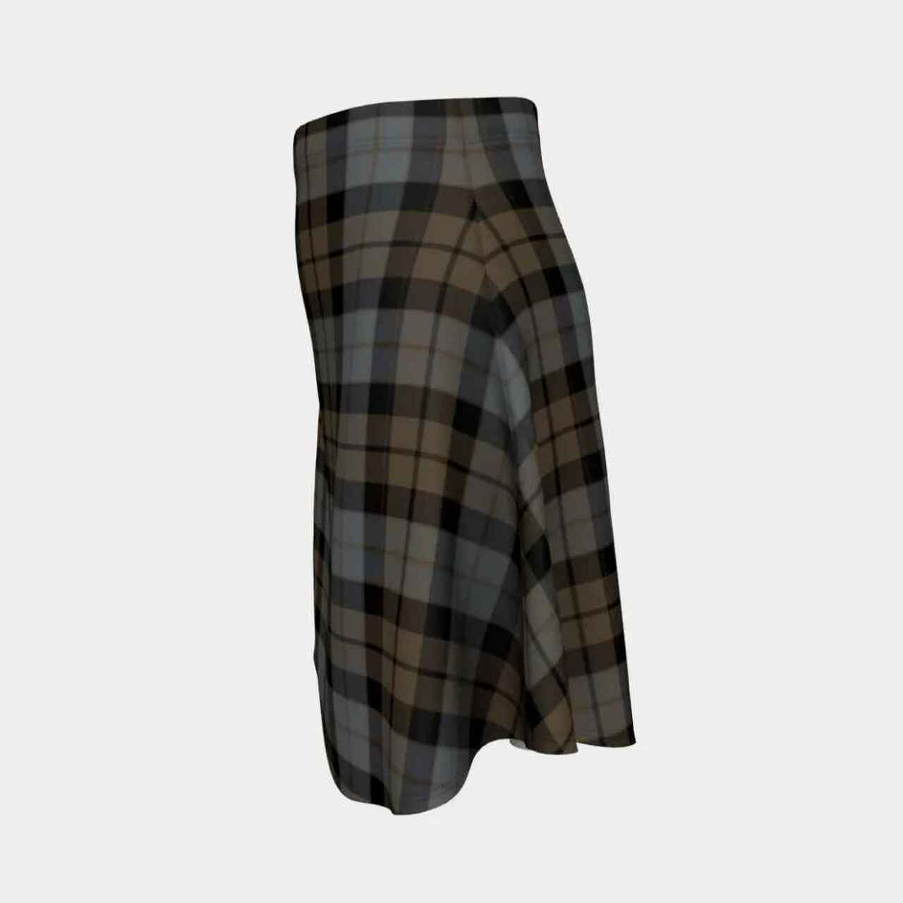 MacKay Weathered Tartan Flared Skirt