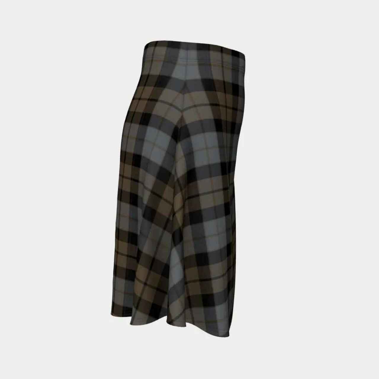 MacKay Weathered Tartan Flared Skirt