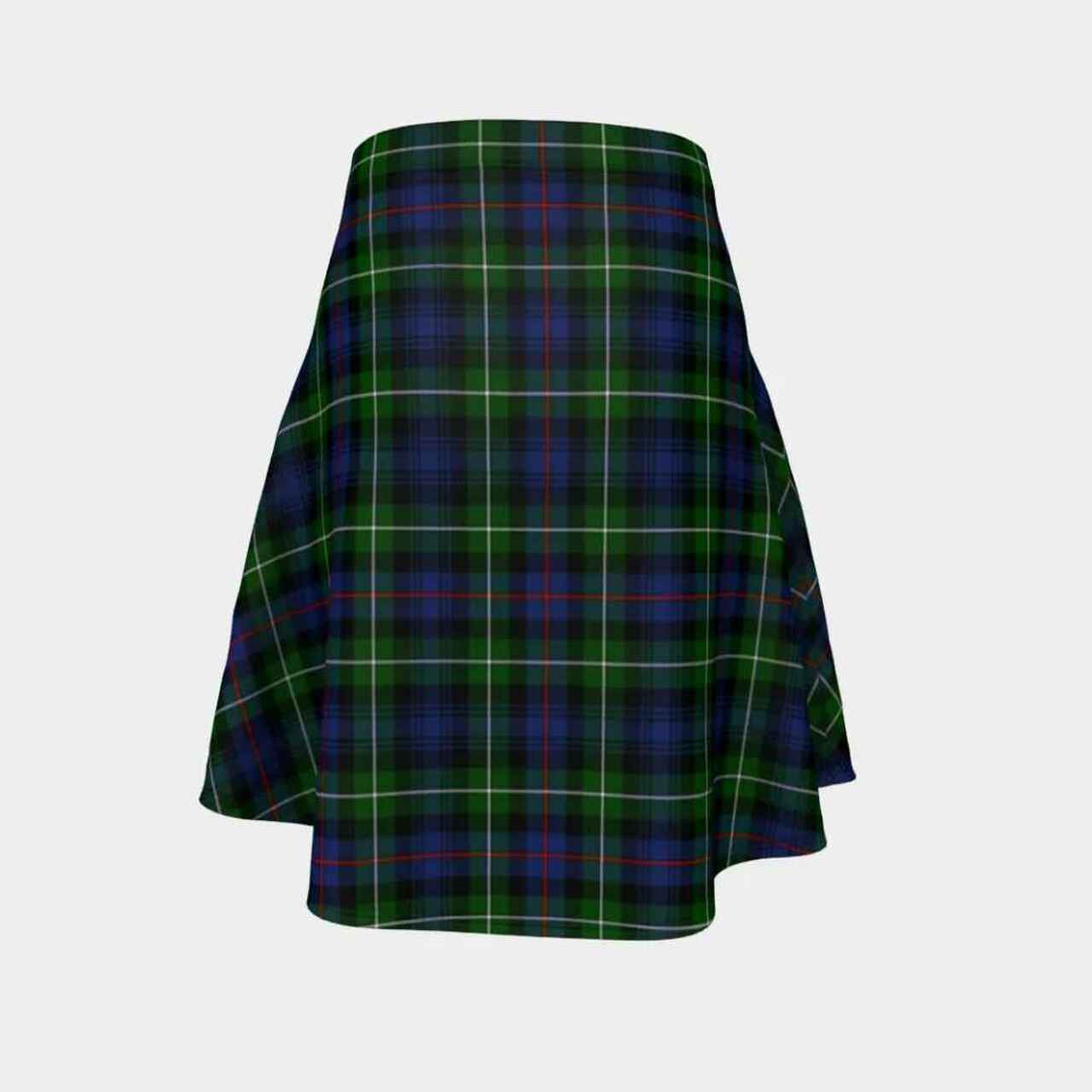 MacKenzie Modern Tartan Flared Skirt