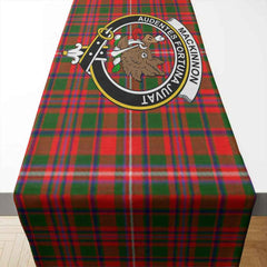 MacKinnon Tartan Crest Table Runner - Cotton table runner