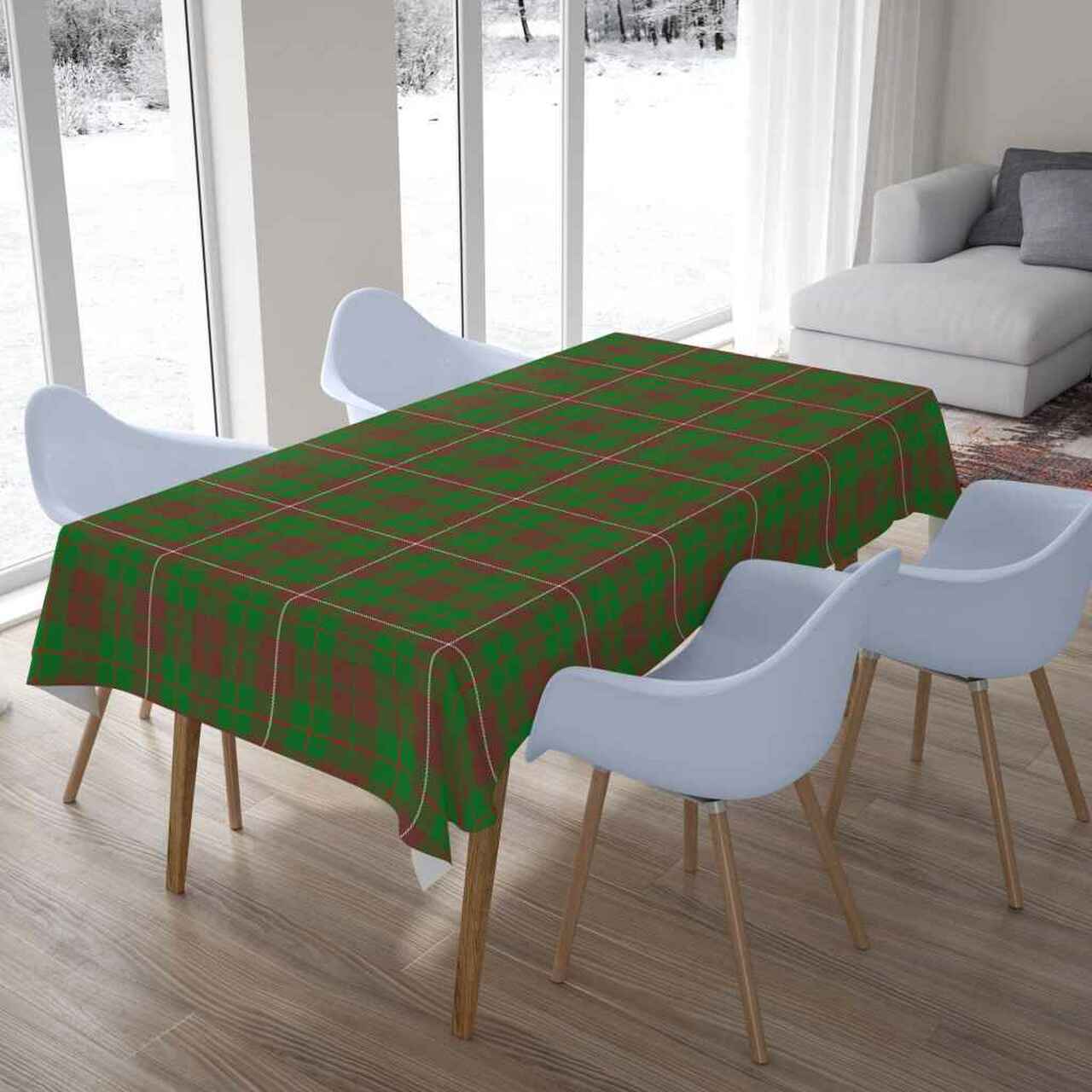 MacKinnon Hunting Modern Tartan Tablecloth