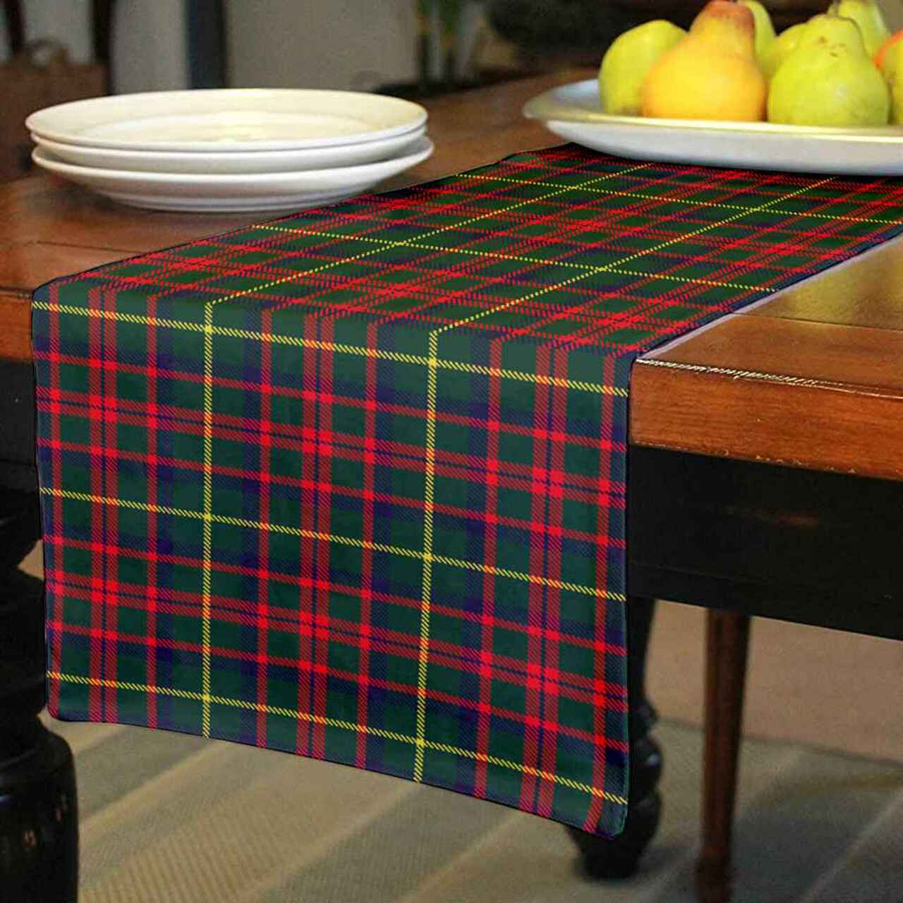 MacKintosh Hunting Modern Tartan Table Runner - Cotton table runner