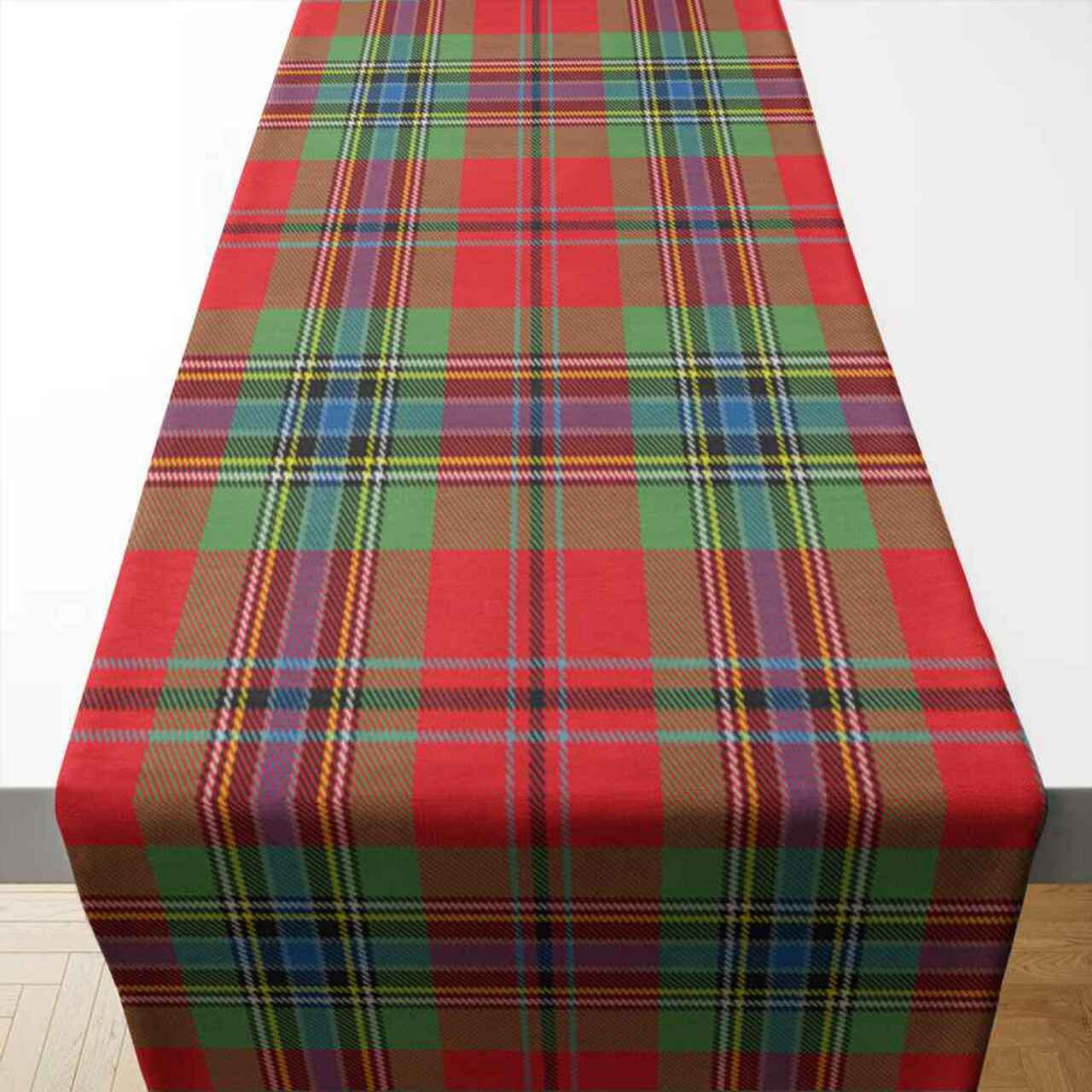 MacLean of Duart Modern Tartan Table Runner - Cotton table runner