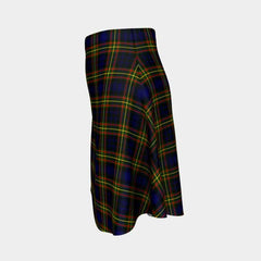 MacLellan Modern Tartan Flared Skirt