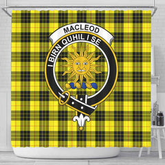 MacLeod Tartan Crest Shower Curtain