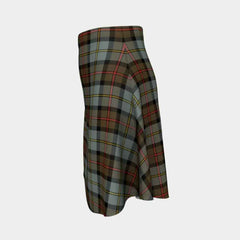 MacLeod of Harris Weathered Tartan Flared Skirt