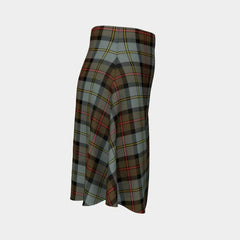 MacLeod of Harris Weathered Tartan Flared Skirt