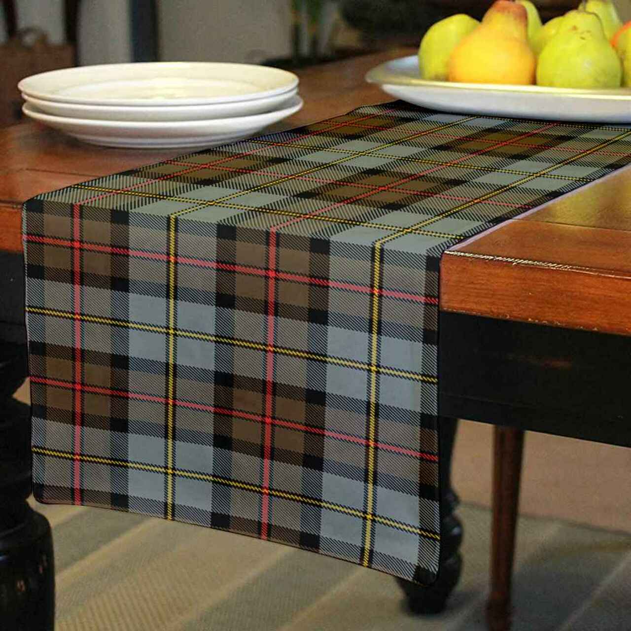 MacLeod of Harris Weathered Tartan Table Runner - Cotton table runner