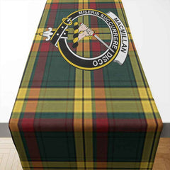 MacMillan Tartan Crest Table Runner - Cotton table runner