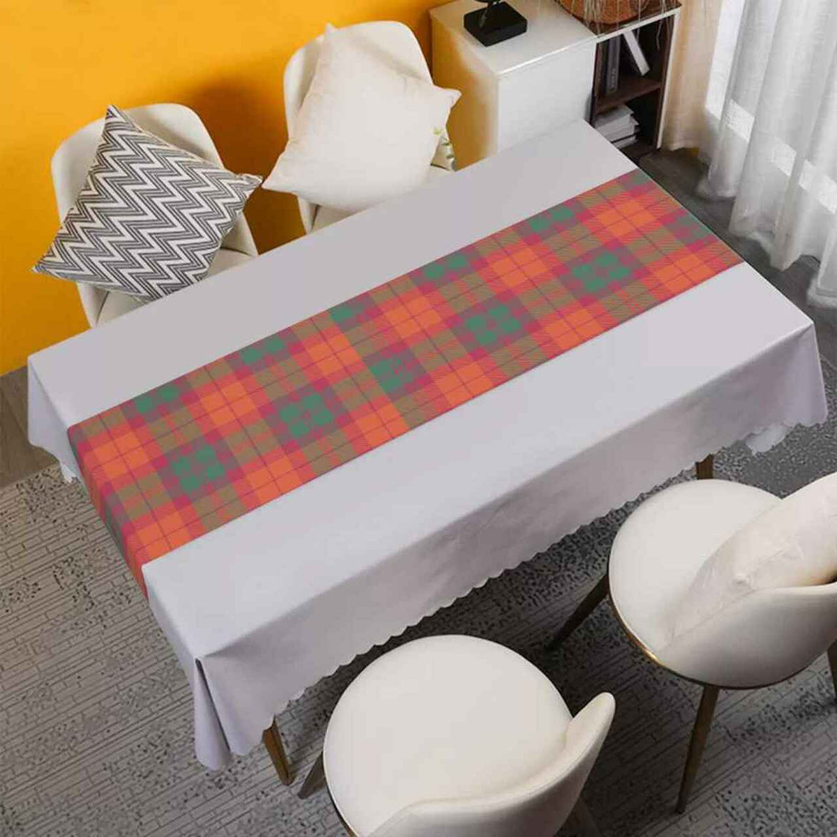 MacNab Ancient Tartan Table Runner - Cotton table runner