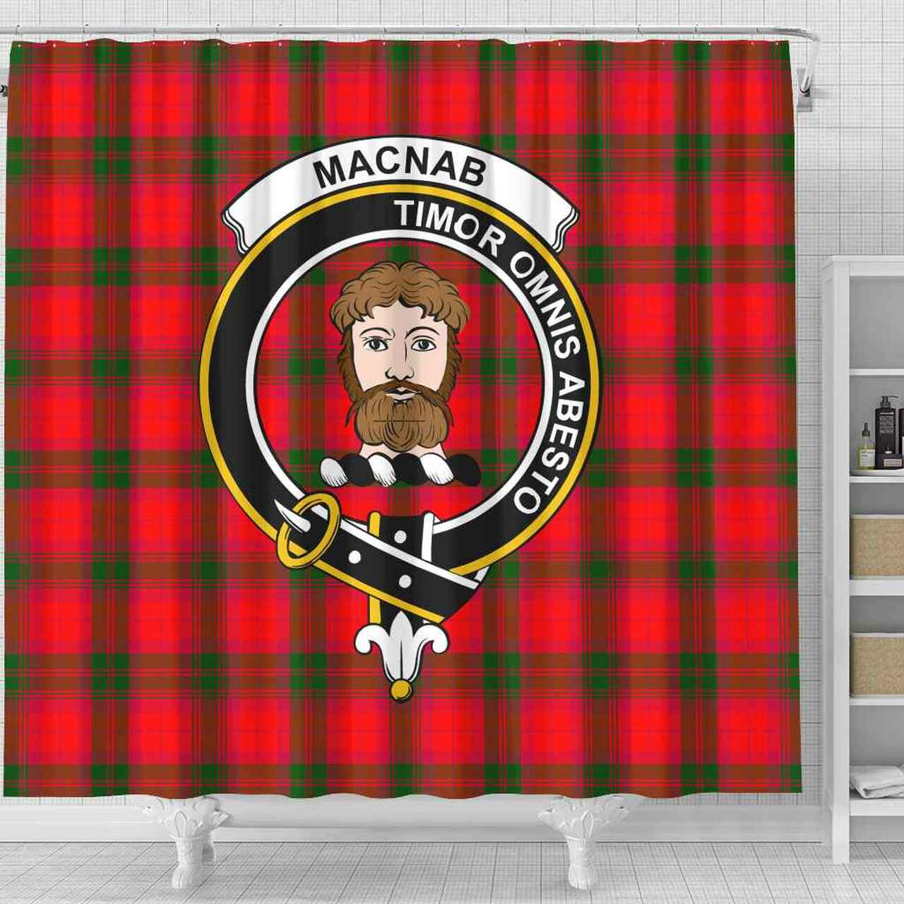 MacNab Tartan Crest Shower Curtain