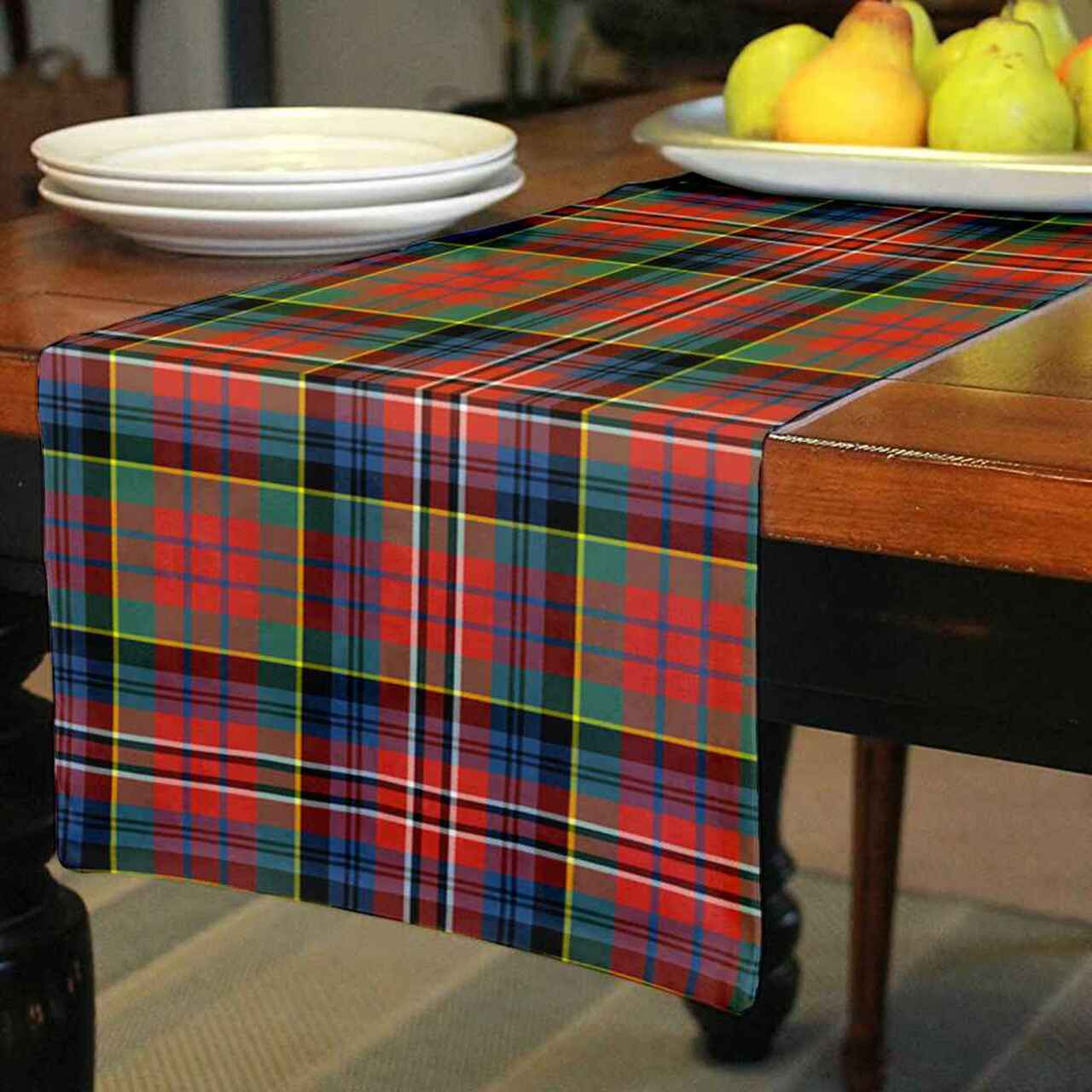 MacPherson Ancient Tartan Table Runner - Cotton table runner