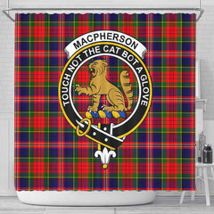 MacPherson Tartan Crest Shower Curtain