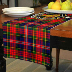 MacPherson Tartan Crest Table Runner - Cotton table runner