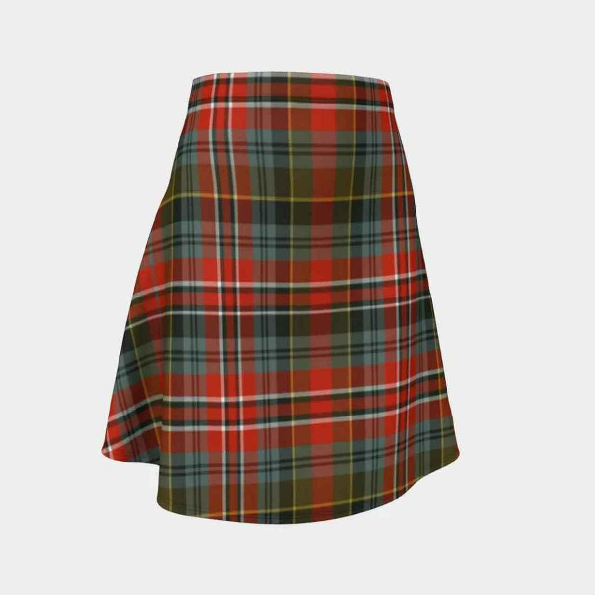 MacPherson Weathered Tartan Flared Skirt