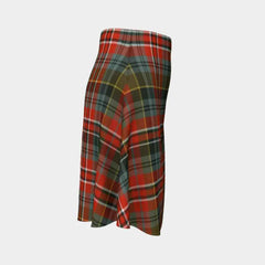 MacPherson Weathered Tartan Flared Skirt