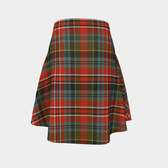 MacPherson Weathered Tartan Flared Skirt