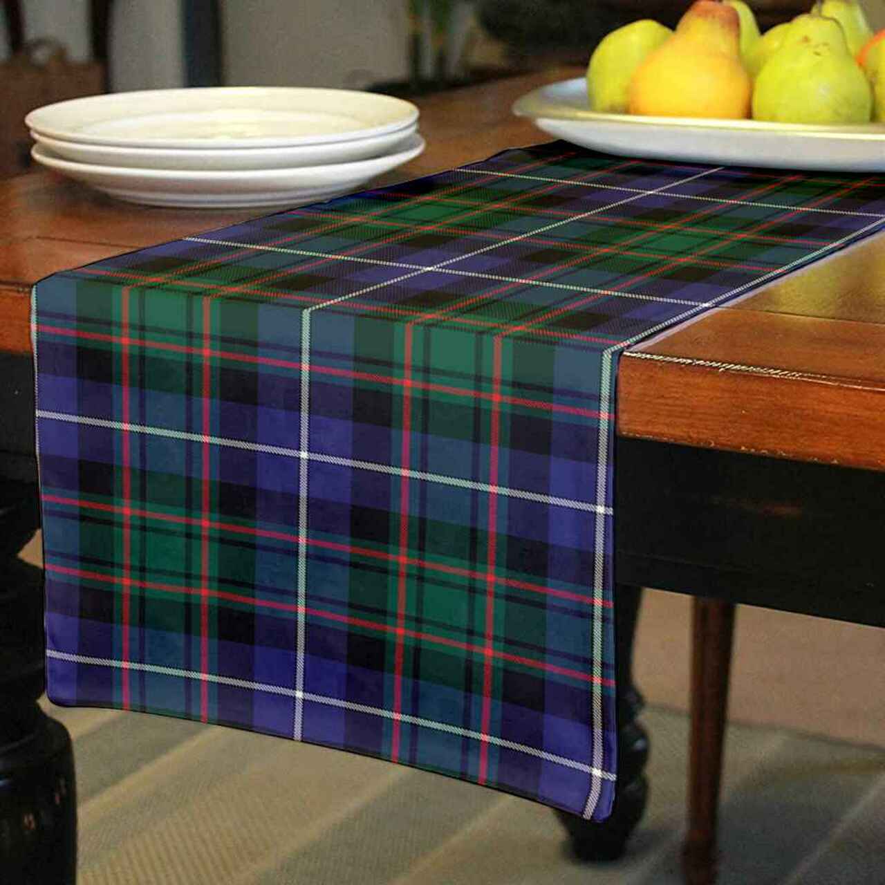 MacRae Hunting Modern Tartan Table Runner - Cotton table runner