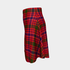 MacRae Modern Tartan Flared Skirt