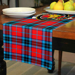 MacTavish Tartan Crest Table Runner - Cotton table runner