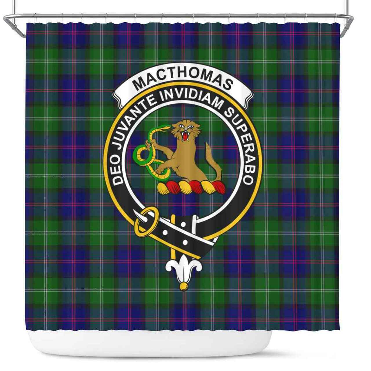 MacThomas Tartan Crest Shower Curtain