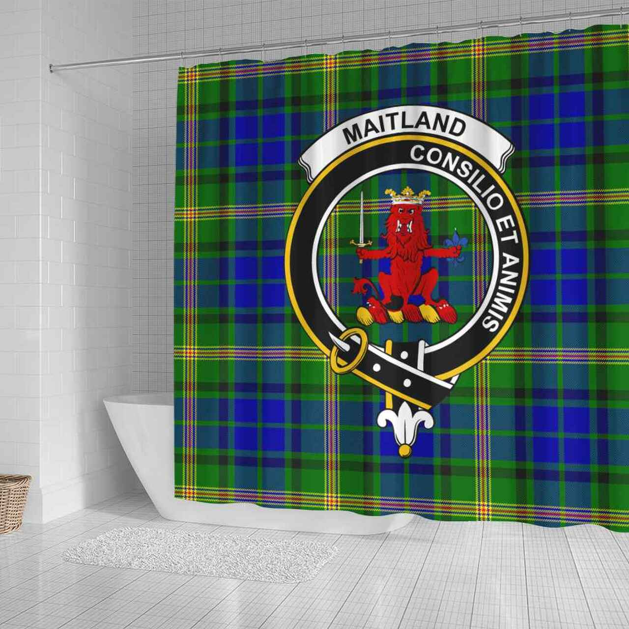 Maitland Tartan Crest Shower Curtain