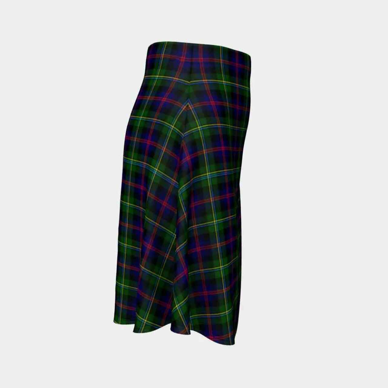 Malcolm Modern Tartan Flared Skirt