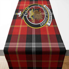 Marjoribanks Tartan Crest Table Runner - Cotton table runner