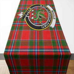 Maule Tartan Crest Table Runner - Cotton table runner