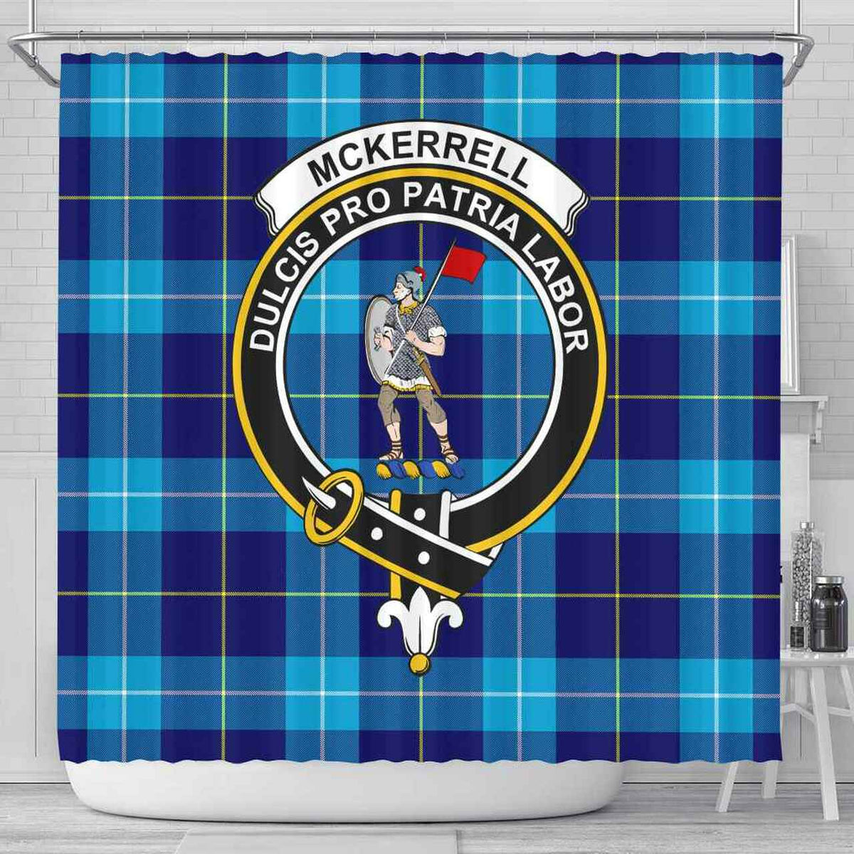 McKerrell Tartan Crest Shower Curtain